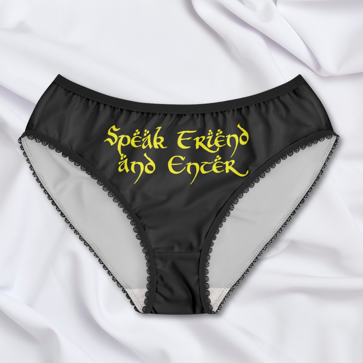 LotR Inspired Women's Briefs, Lingerie Underwear, Speak Friend and Enter Panties