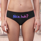 'Nice, huh?' Women's Briefs | Cheeky Ladies Lingerie Panties, Funny Underwear