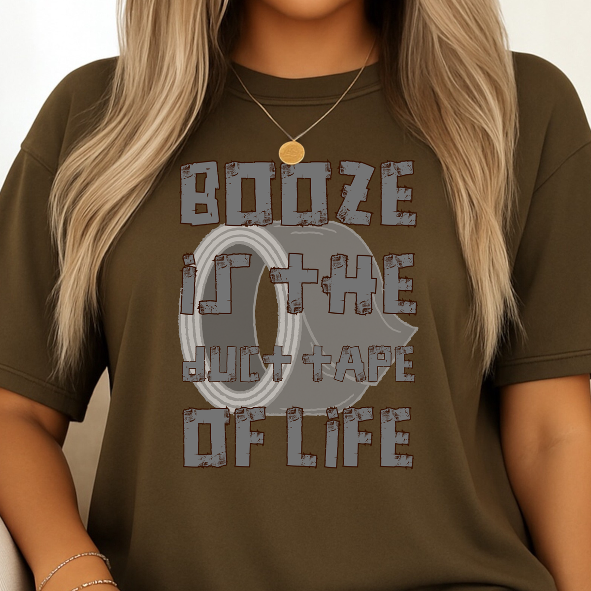 Booze Is the Duct Tape of Life T-Shirt | Funny Drinking Tee