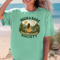 High & Bare Society T-shirt | Nudist Mother Nature Tee, Naturist Novelty Shirt