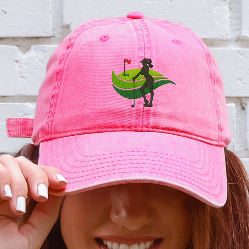 Embroidered Golf Naked Cap, Fun Golfing Hat, Gift for Golfer, Nudist Baseball Cap