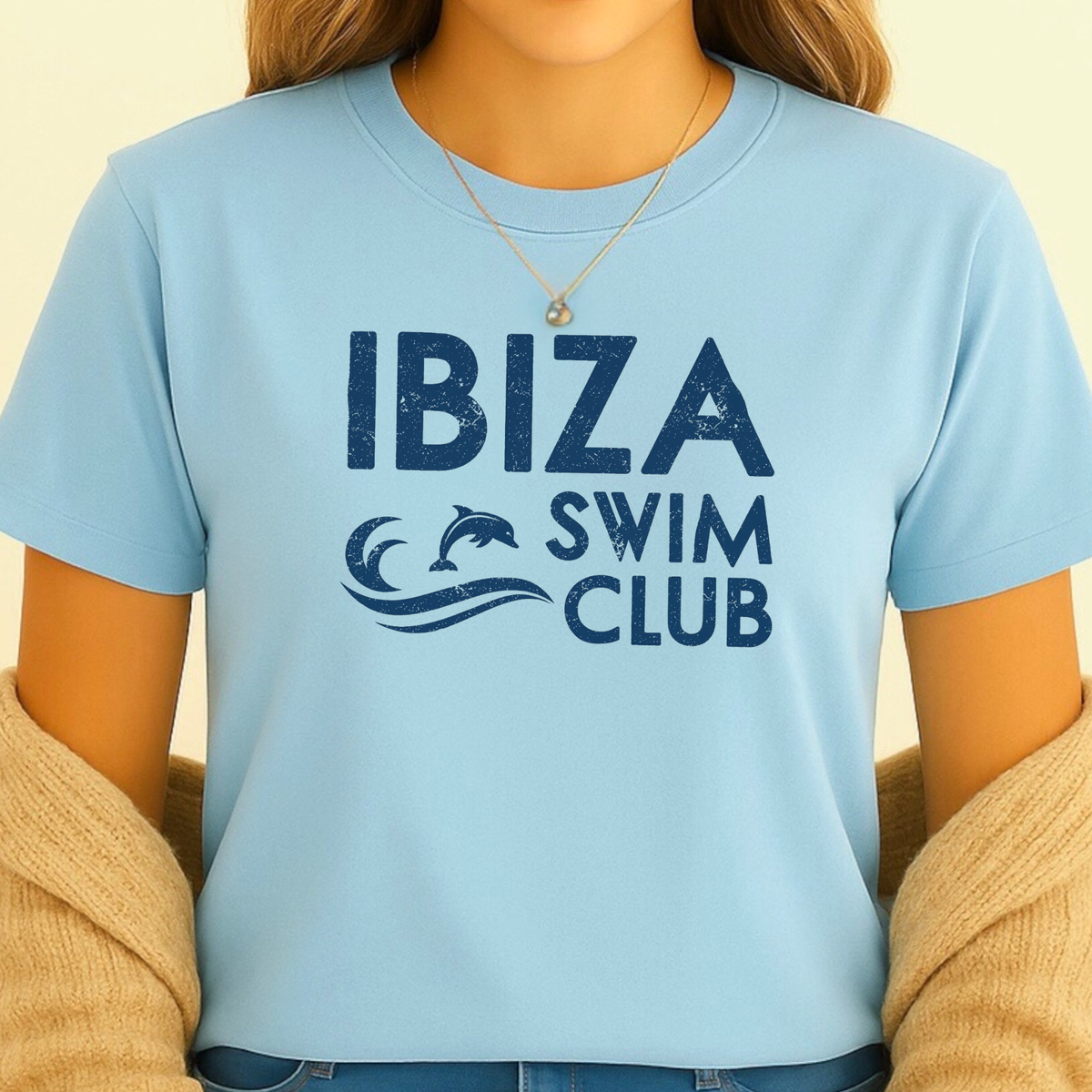 Ibiza Swim Club T-shirt | Funny Beach Tee, Nudist Naturist Top, Swimming Team
