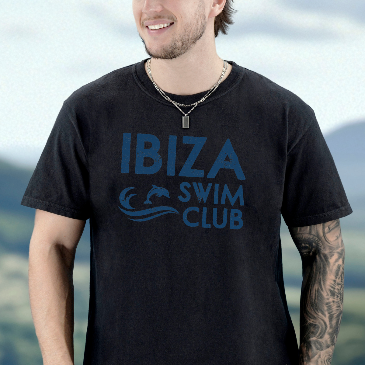 Ibiza Swim Club T-shirt | Funny Beach Tee, Nudist Naturist Top, Swimming Team