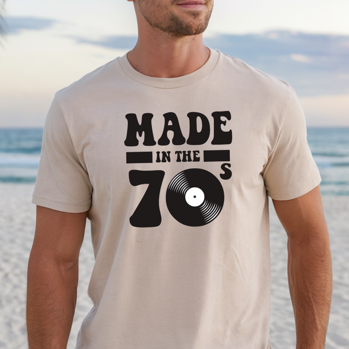 Made in the 70s T-shirt | Retro Vinyl 1970s Graphic Tee, Music Lovers Shirt