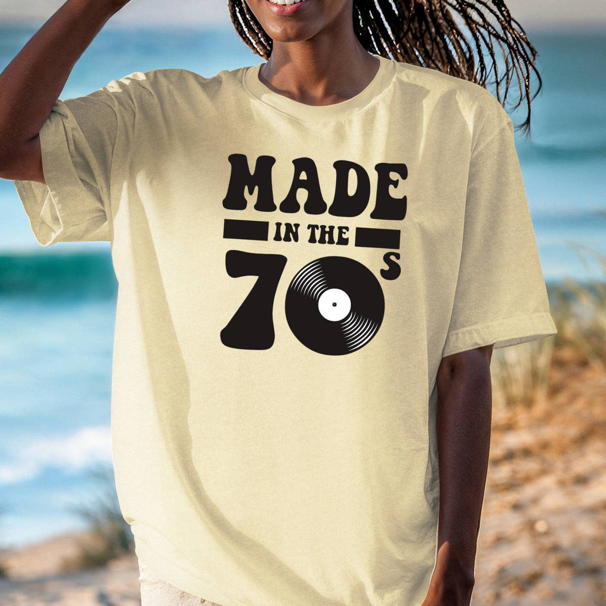 Made in the 70s T-shirt | Retro Vinyl 1970s Graphic Tee, Music Lovers Shirt