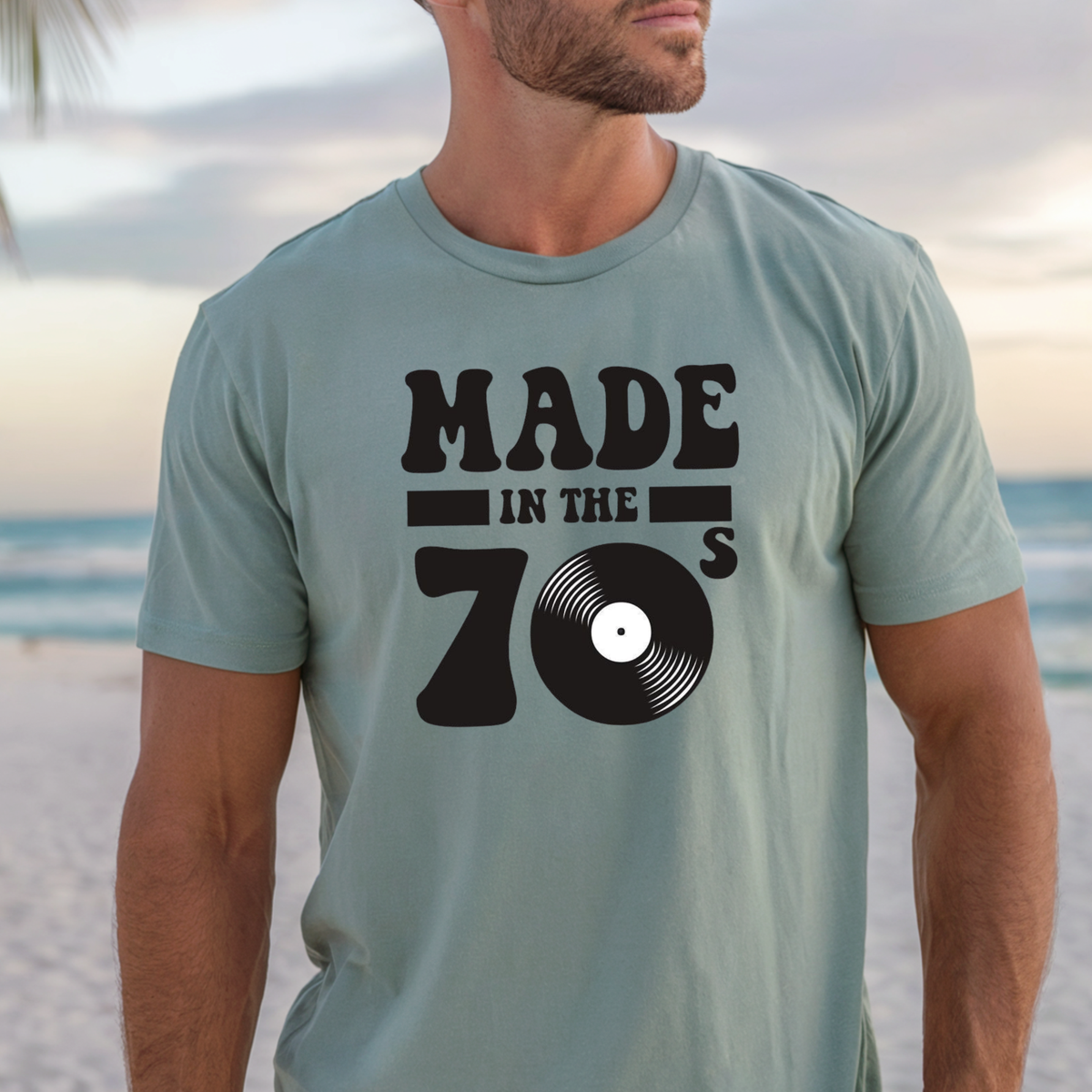 Made in the 70s T-shirt | Retro Vinyl 1970s Graphic Tee, Music Lovers Shirt