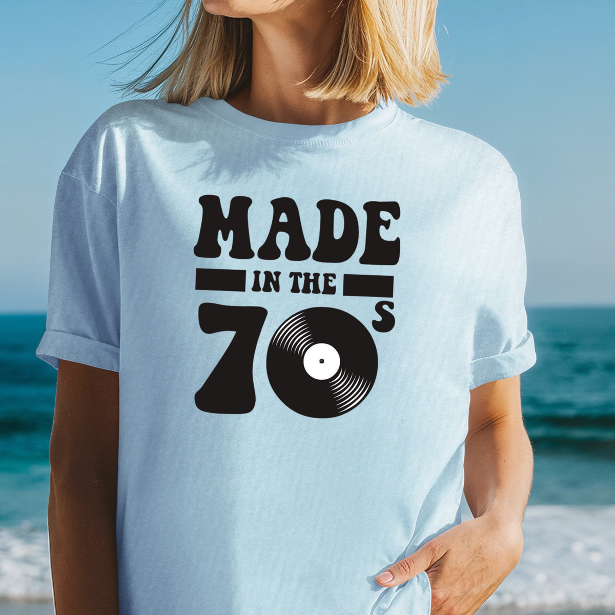 Made in the 70s T-shirt | Retro Vinyl 1970s Graphic Tee, Music Lovers Shirt