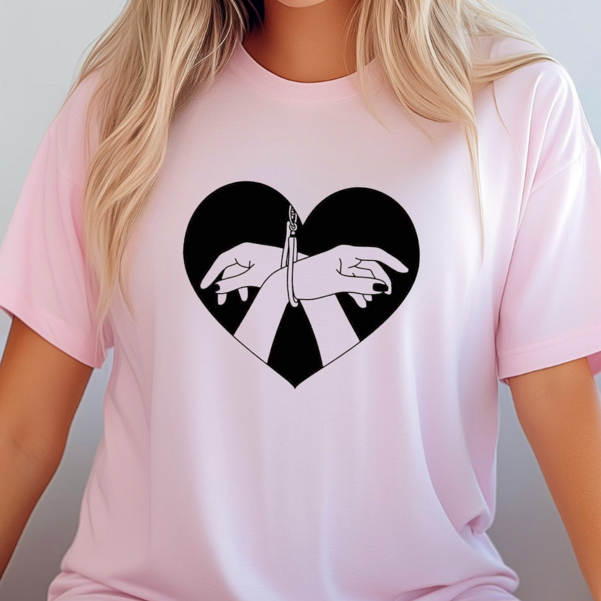 Handcuffed Hands Graphic T-Shirt, BDSM Shirt, Couples Tee