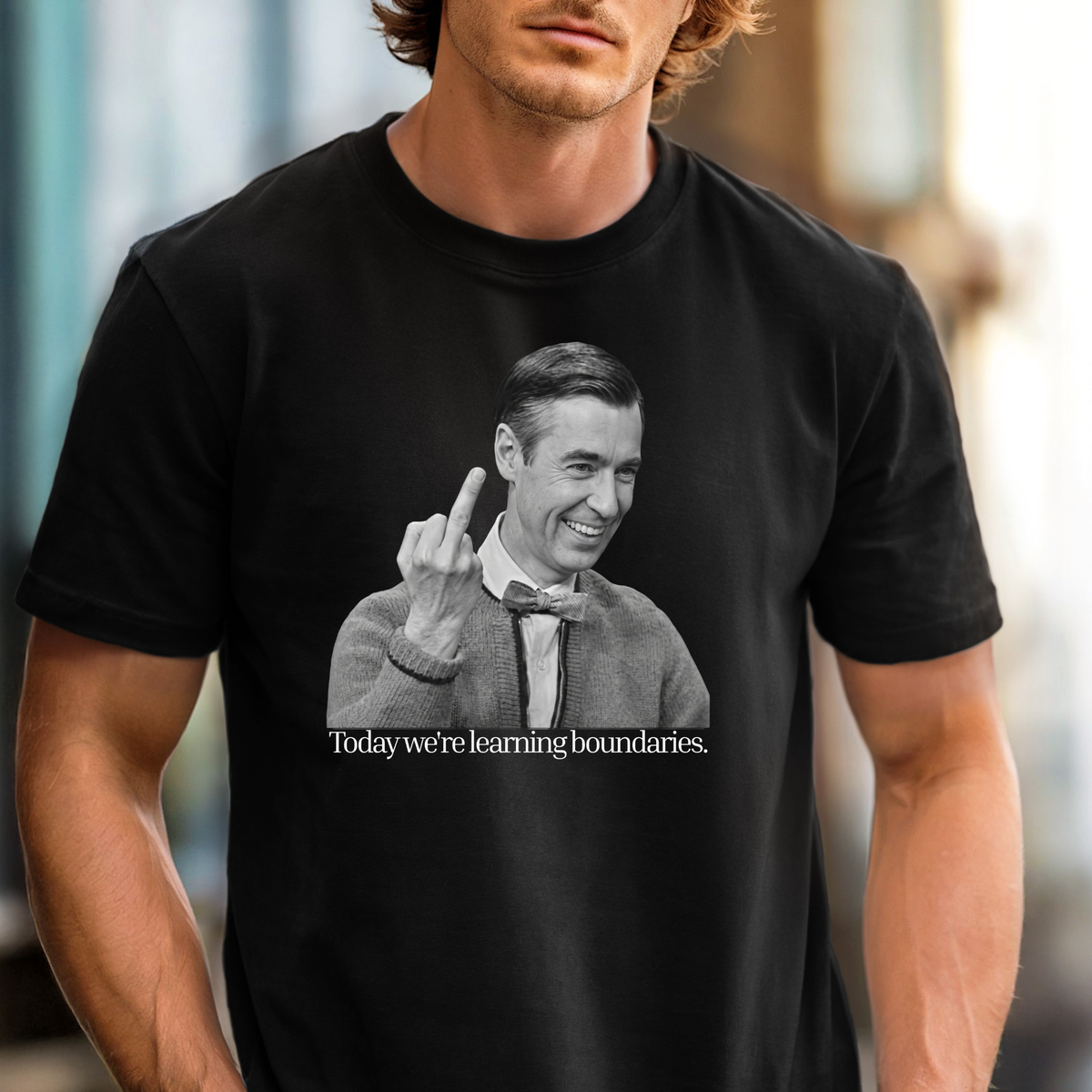 Cheeky Mr. Rogers T-shirt | Funny Retro Tee, Children's TV Icon Shirt