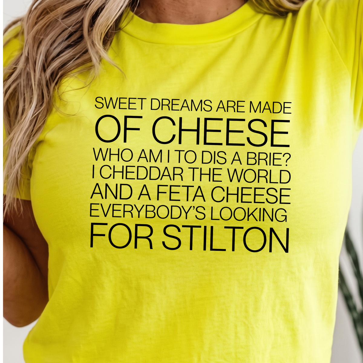'Sweet Dreams Are Made of Cheese' T-Shirt | Funny Turophile Tee, Fromage Fanatic