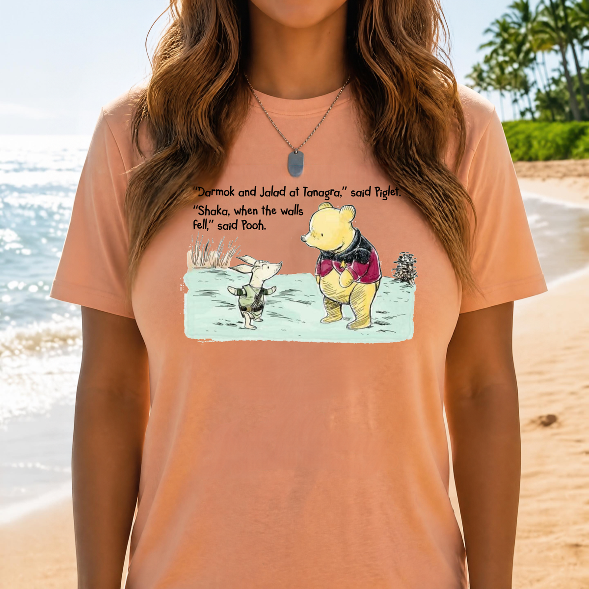 Pooh and Piglet Star Trek Inspired T-Shirt | Classic Sci-Fi Tee, Convention Top