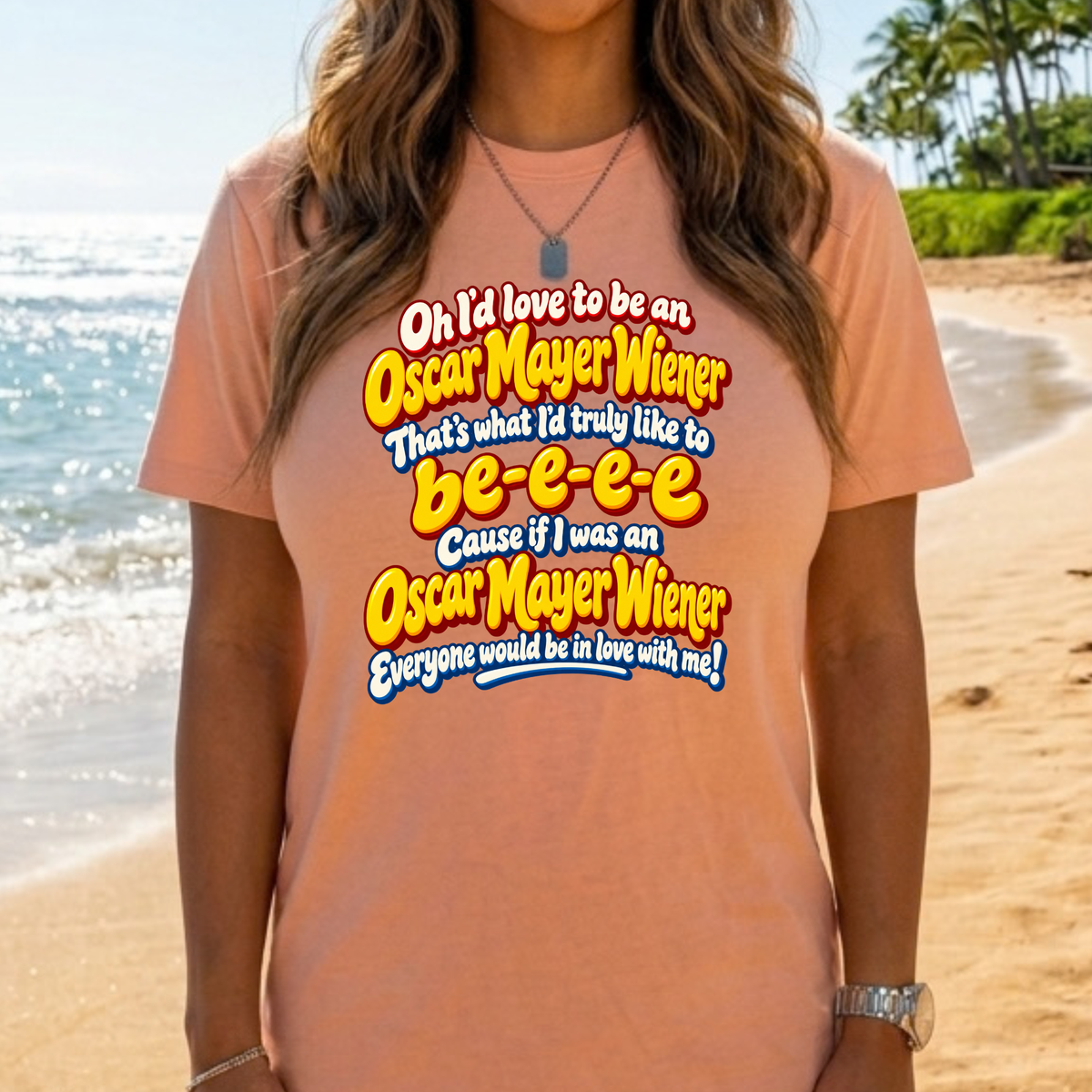 Funny Classic Wiener Lyrics T-Shirt | Fun Retro Novelty Tee, Night Out Top