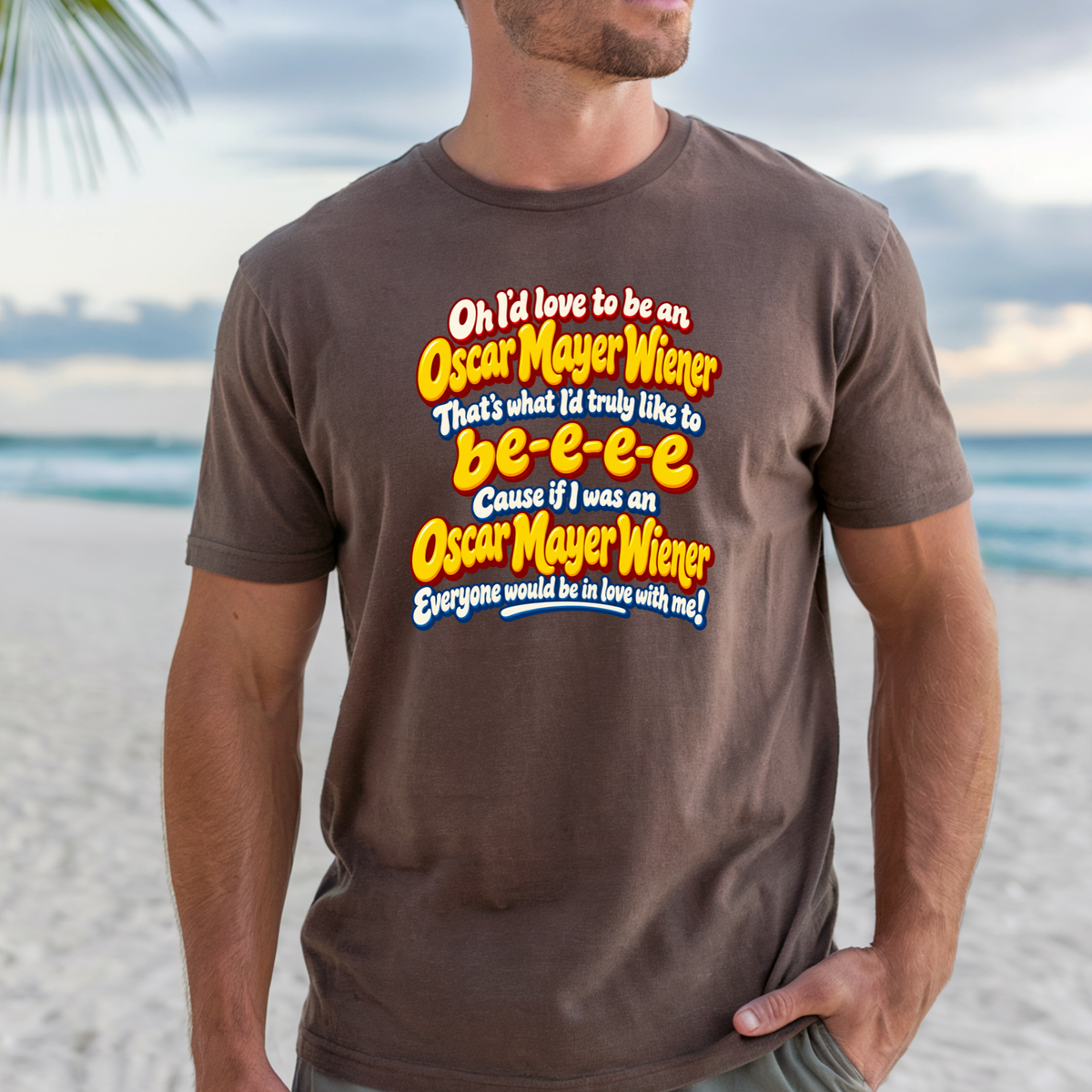 Funny Classic Wiener Lyrics T-Shirt | Fun Retro Novelty Tee, Night Out Top