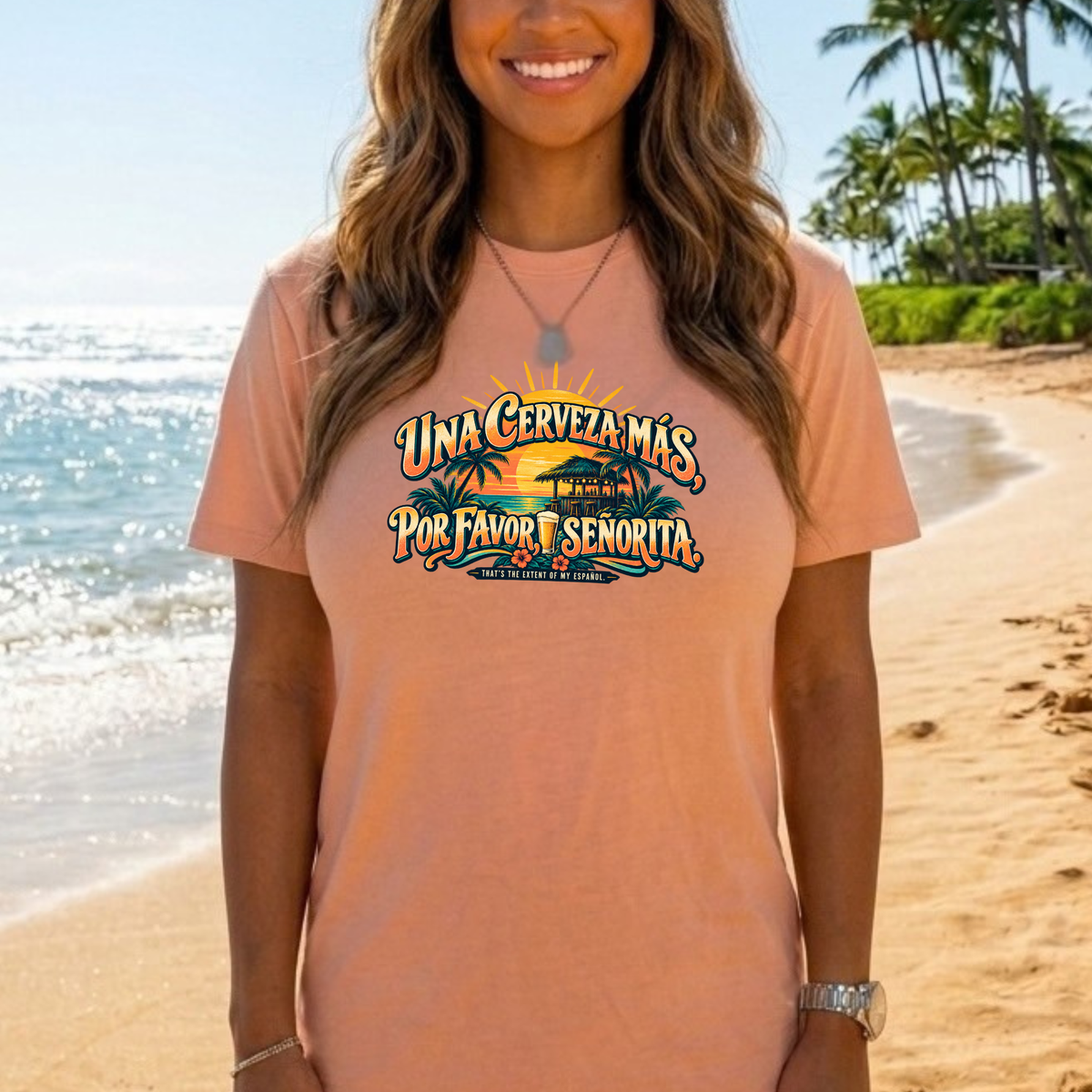 Una Cerveza Más Por Favor Señorita T-shirt | Funny Mexican Spanish Beer Tee