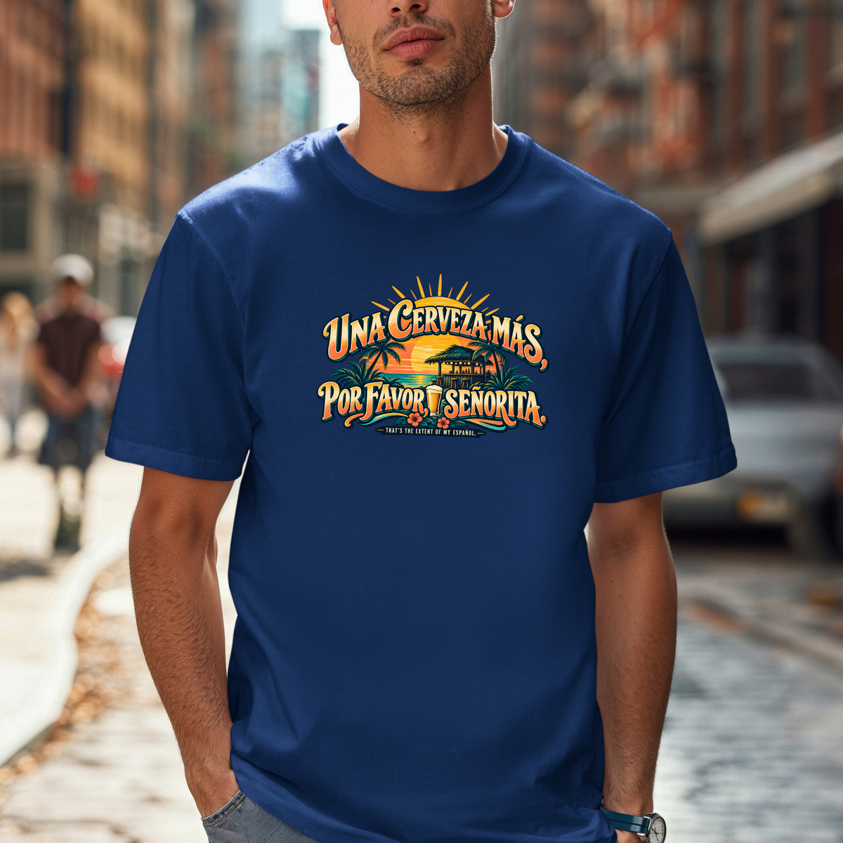 Una Cerveza Más Por Favor Señorita T-shirt | Funny Mexican Spanish Beer Tee