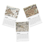Happy Nude Year 2027 Calendar, Fun Cute Nudist Naturist Illustrated Celebrations