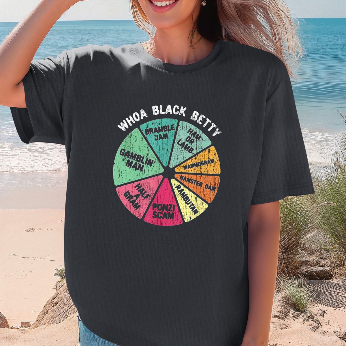 WHOA BLACK BETTY Garment-Dyed T-Shirt | Funny Classic Rock Tee