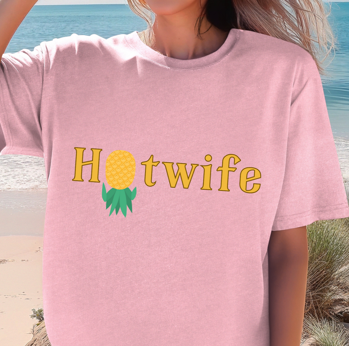 Hotwife Lifestyle T-Shirt – Funny Upside-Down Pineapple Swingers Shirt