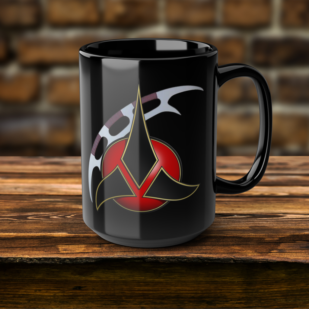 Vulcan on the Streets Klingon in the Sheets Mug | Funny 15oz Black Ceramic Coffee Cup