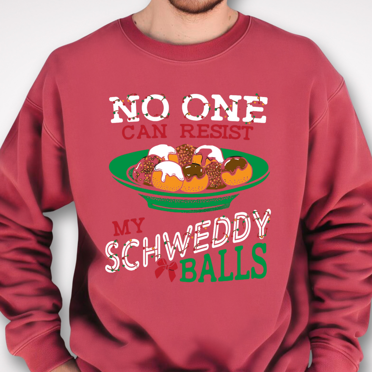Schweddy Balls Christmas Sweatshirt | SNL Inspired Holiday Sweater, Winter Top