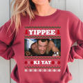 Die Hard Inspired Christmas Sweatshirt | Holiday Ugly Sweater, Yippee Ki Yay