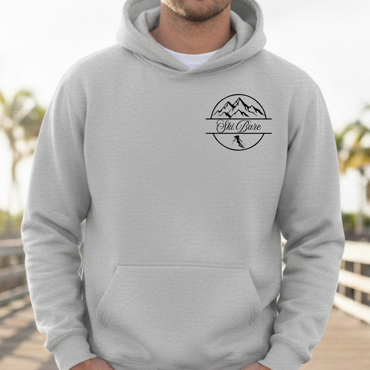 Vail Mountain Resort Colorado Hoodie, Ski Bare Sweater, Cheeky Skiing Sweatshirt