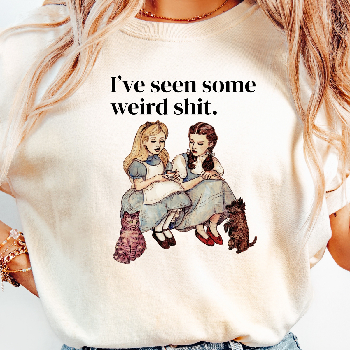 'I’ve Seen Some Weird Sh*t' T-Shirt, Funny Dorothy and Alice Tee, Children's Lit