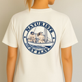 Naturists at Play Sailing Team Graphic T-Shirt | Funny Nudist Naturist Tee