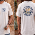 Naturists at Play Hiking Club Graphic T-Shirt | Fun Nudist Naturist Outdoors Tee