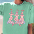 Sea Monkeys T-Shirt | Pastel Sea Illustration Tee, Hear See Speak No Evil Top