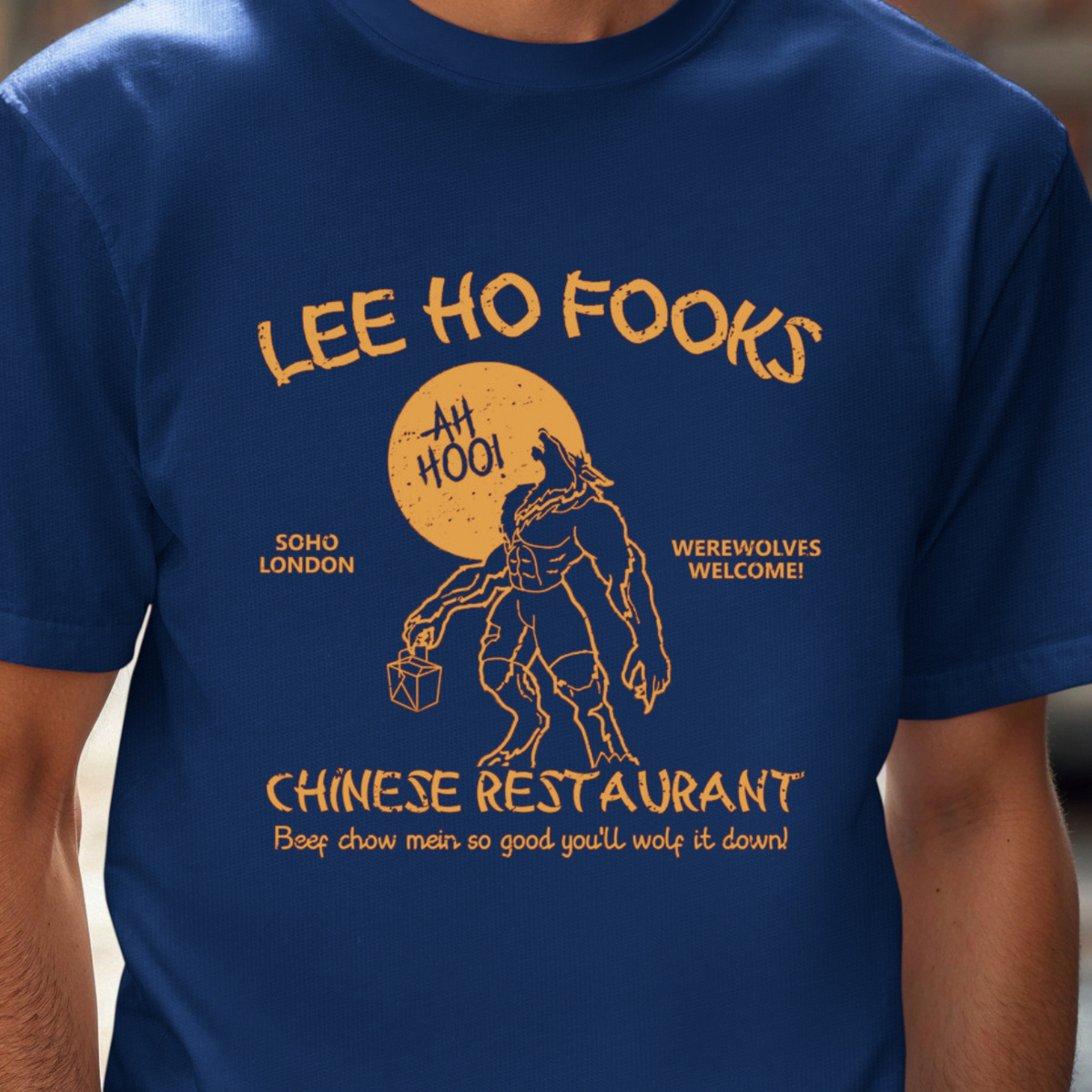 Lee Ho Fook Chinese Restaurant Graphic T-Shirt | Werewolves of London Shirt | Warren Zevon Classic Rock Tee
