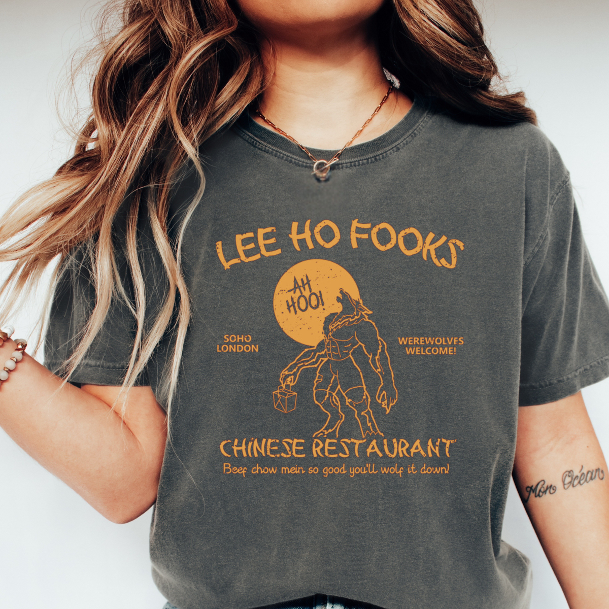 Lee Ho Fook Chinese Restaurant Graphic T-Shirt | Werewolves of London Shirt | Warren Zevon Classic Rock Tee