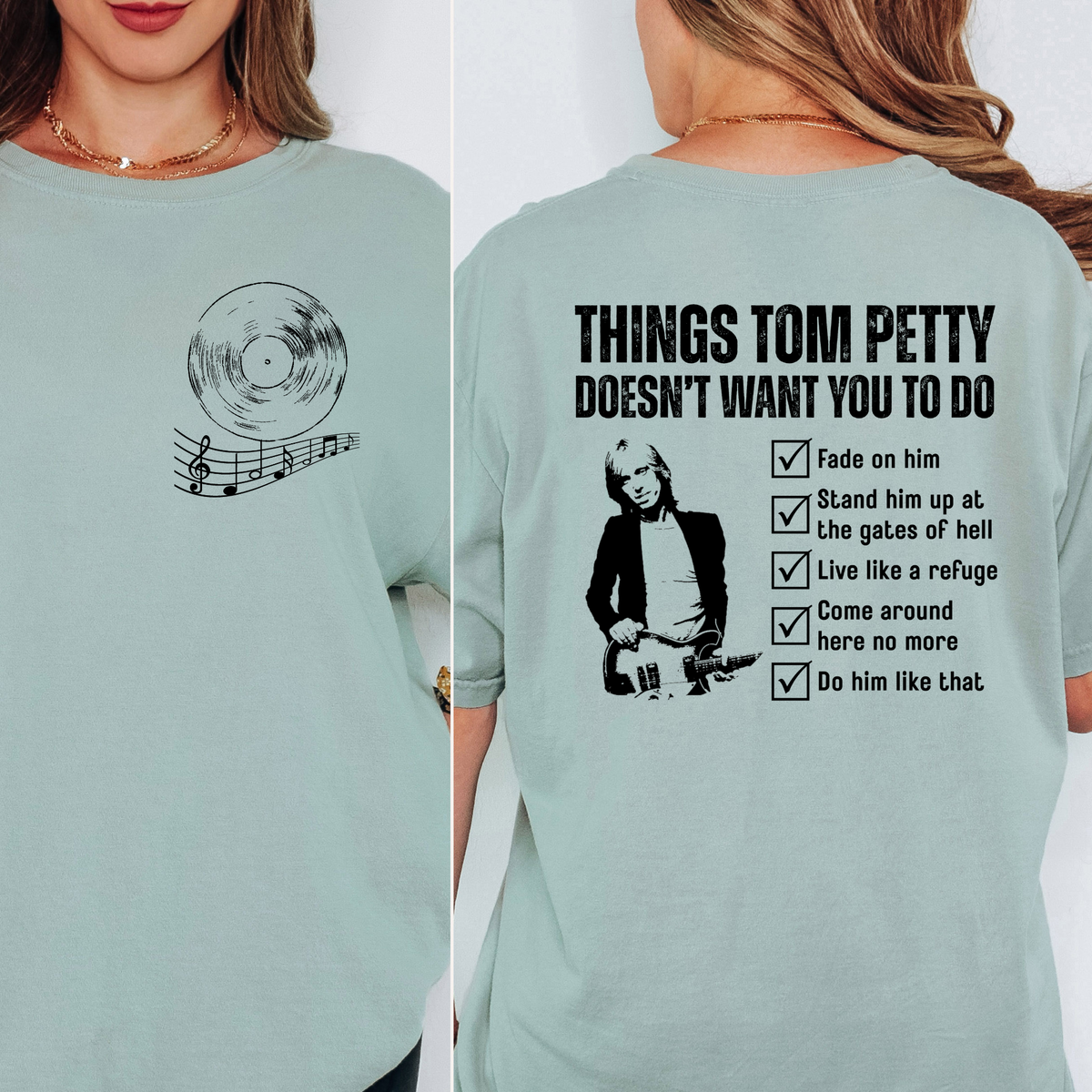 Things Tom Petty Doesn't Want You to Do T-Shirt | Classic Rock Music Lyrics Tee