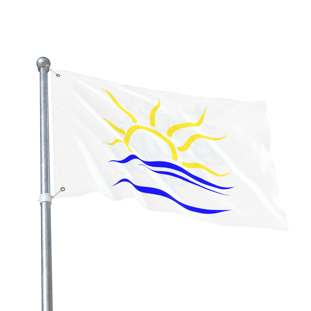 Life's Better Naked double-sided Flag, Naturist and Nudist Penant, Beach or Yard