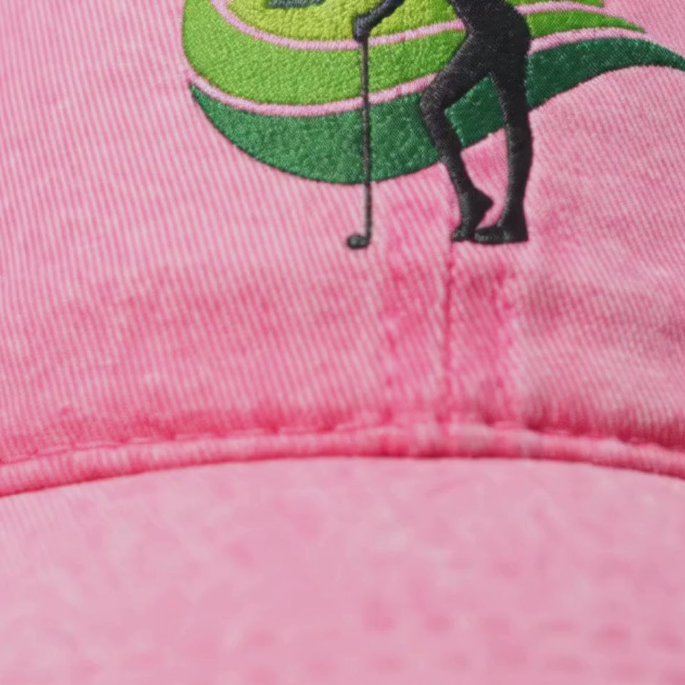 Embroidered Golf Naked Cap, Fun Golfing Hat, Gift for Golfer, Nudist Baseball Cap