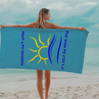 Freedom Isn’t Worn It’s Felt On Your Skin Beach Towel, Nudist and Naturist Towel