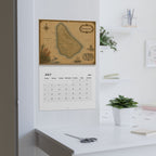Islands of the Caribbean Antique Maps 2027 Calendar, Wall Calendar for Travelers